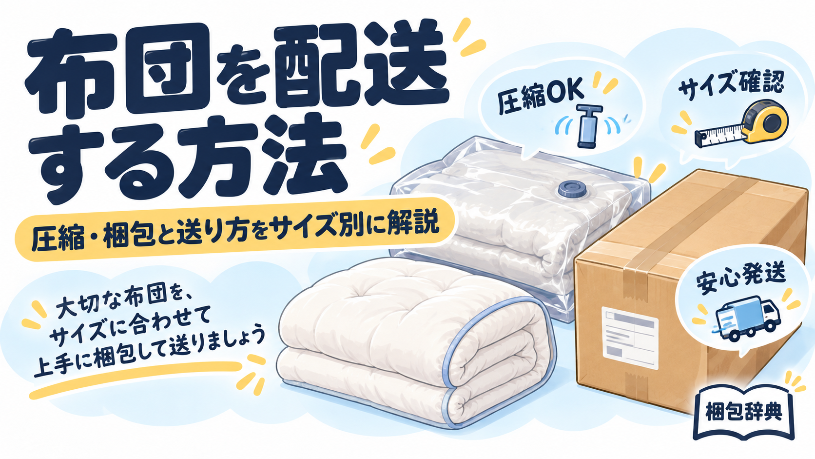 布団を配送する方法